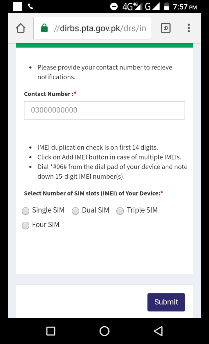 samsung a30 pta registration fee